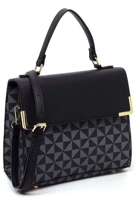 “Sophia” Top Handle Satchel