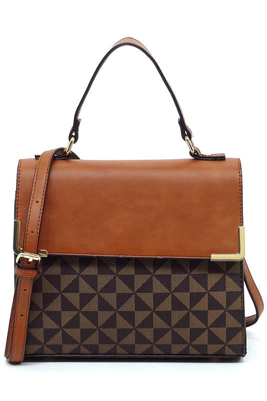 “Sophia” Top Handle Satchel