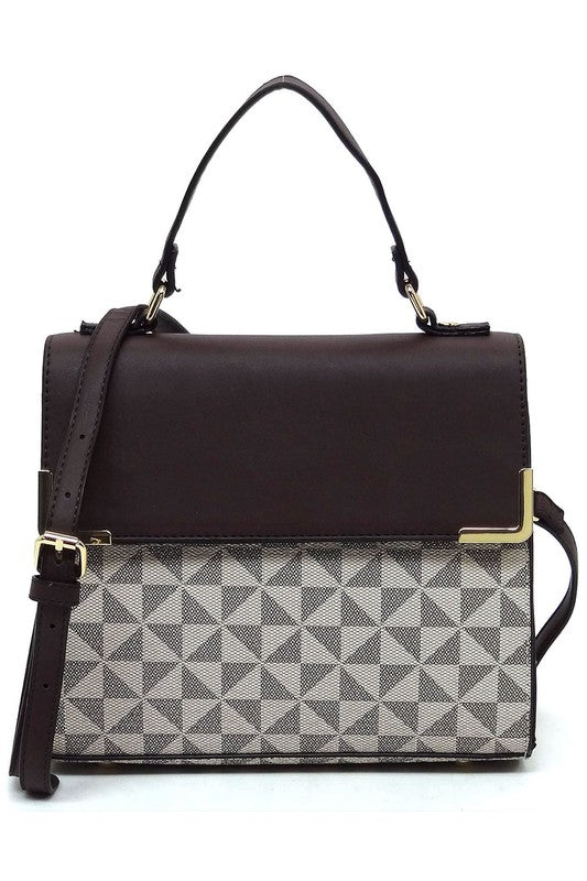 “Sophia” Top Handle Satchel