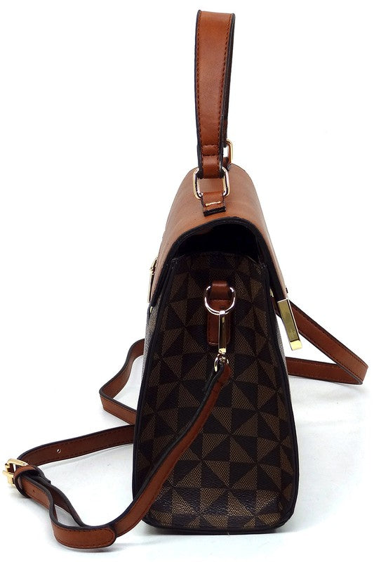 “Sophia” Top Handle Satchel