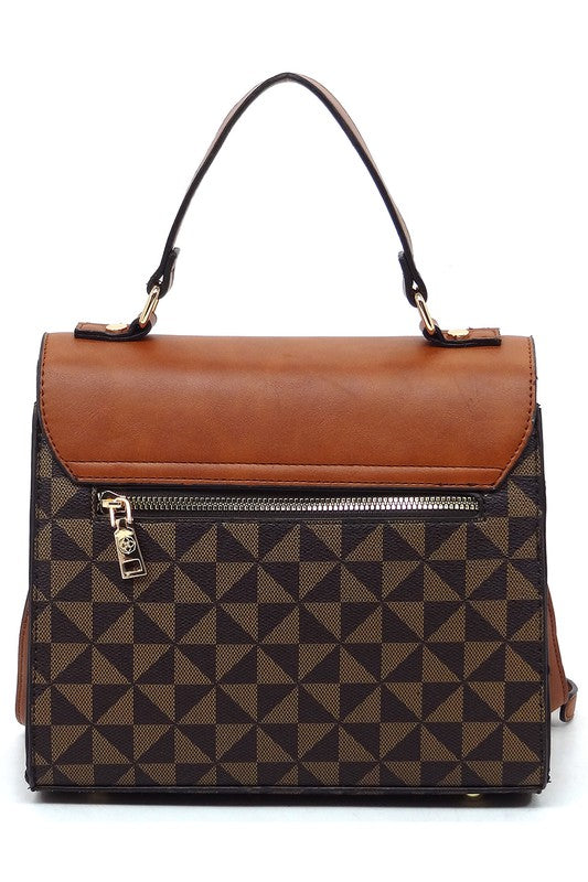“Sophia” Top Handle Satchel