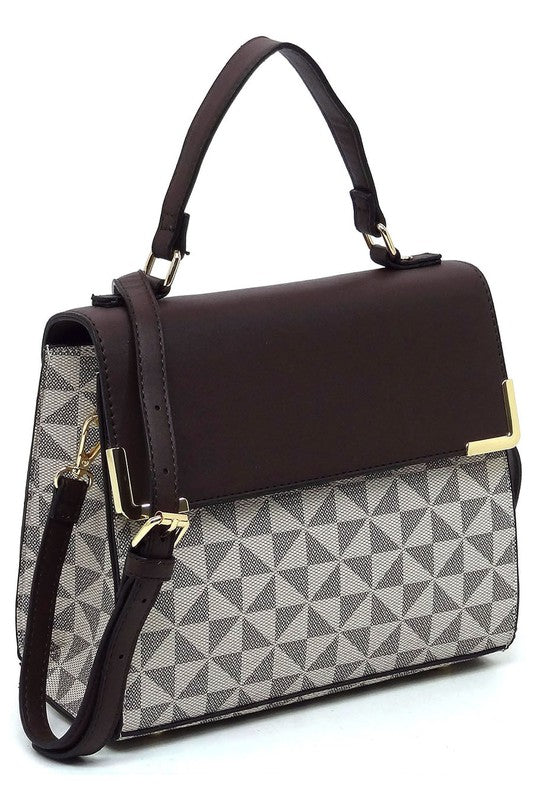 “Sophia” Top Handle Satchel