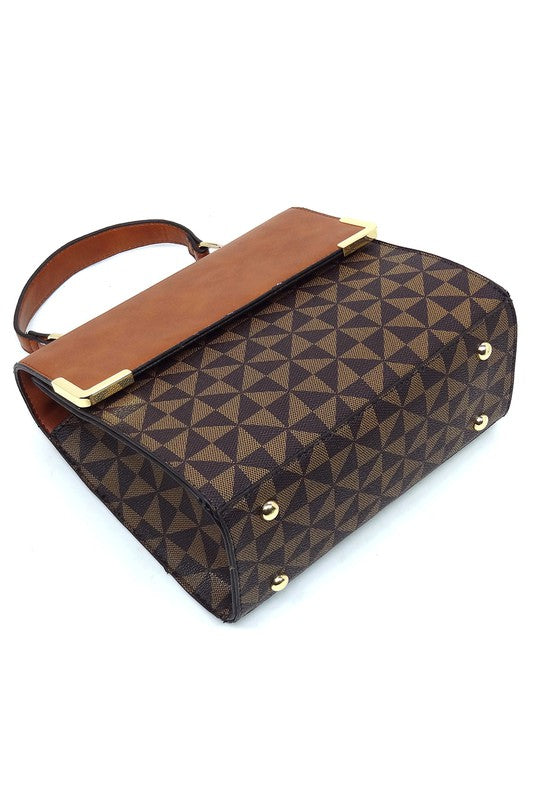 “Sophia” Top Handle Satchel