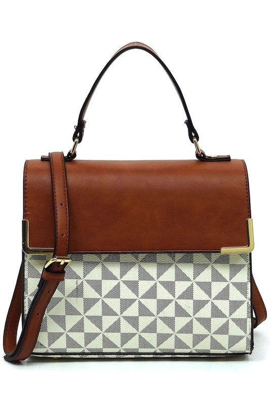“Sophia” Top Handle Satchel