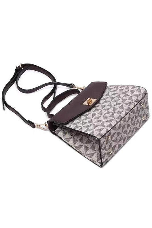“Penelope” Flap Satchel
