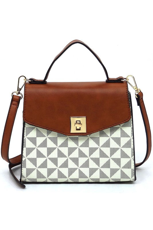 “Penelope” Flap Satchel