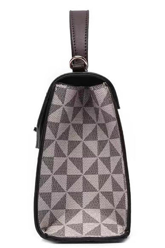 “Penelope” Flap Satchel