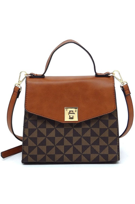 “Penelope” Flap Satchel