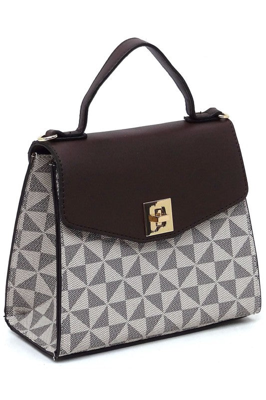 “Penelope” Flap Satchel
