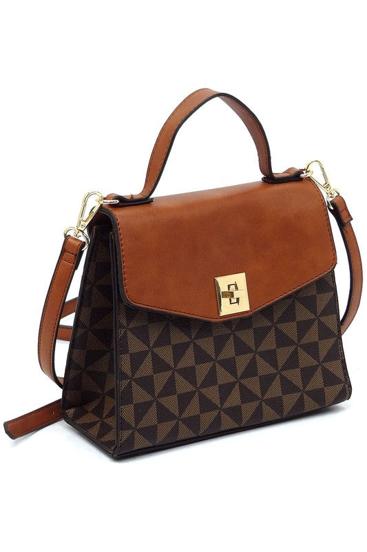 “Penelope” Flap Satchel
