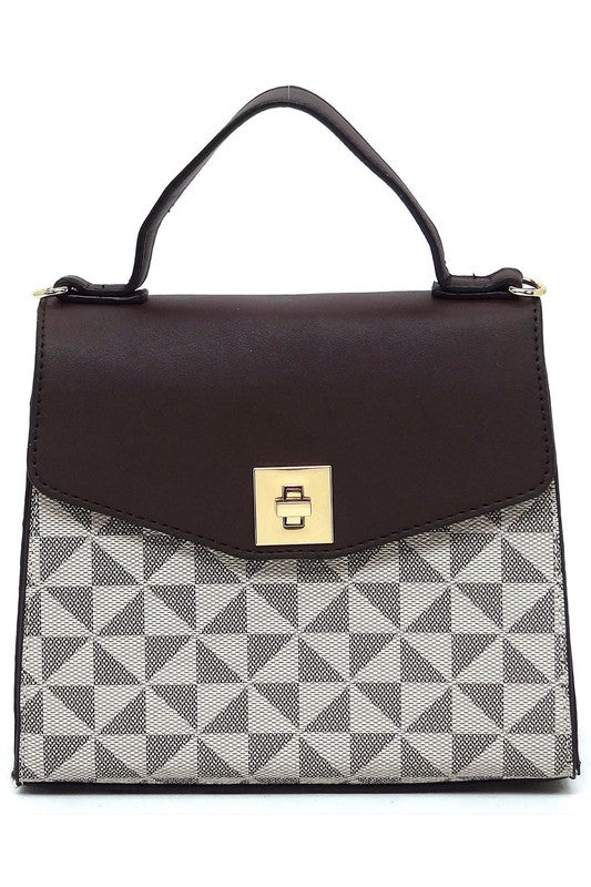 “Penelope” Flap Satchel