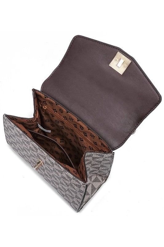 “Penelope” Flap Satchel