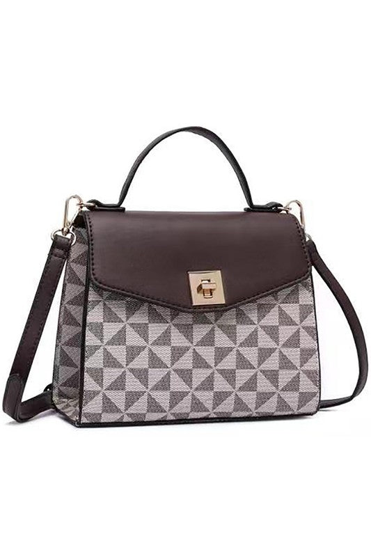 “Penelope” Flap Satchel