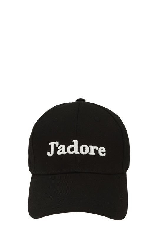 “J’adore” Cotton Cap
