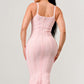 Blush Elegance Mermaid Midi Dress