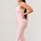 Blush Elegance Mermaid Midi Dress