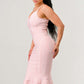 Blush Elegance Mermaid Midi Dress