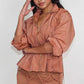Desert Rose: Cinched Waist Windbreaker and Tassel Skirt Set