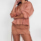 Desert Rose: Cinched Waist Windbreaker and Tassel Skirt Set