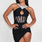 Athina Embellished Bandage Mini Dress