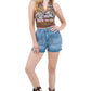 High-Waisted Denim Shorts for Women – Vintage-Inspired Fit