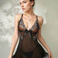 Head Turner Two Tone Lace Babydoll Lingerie