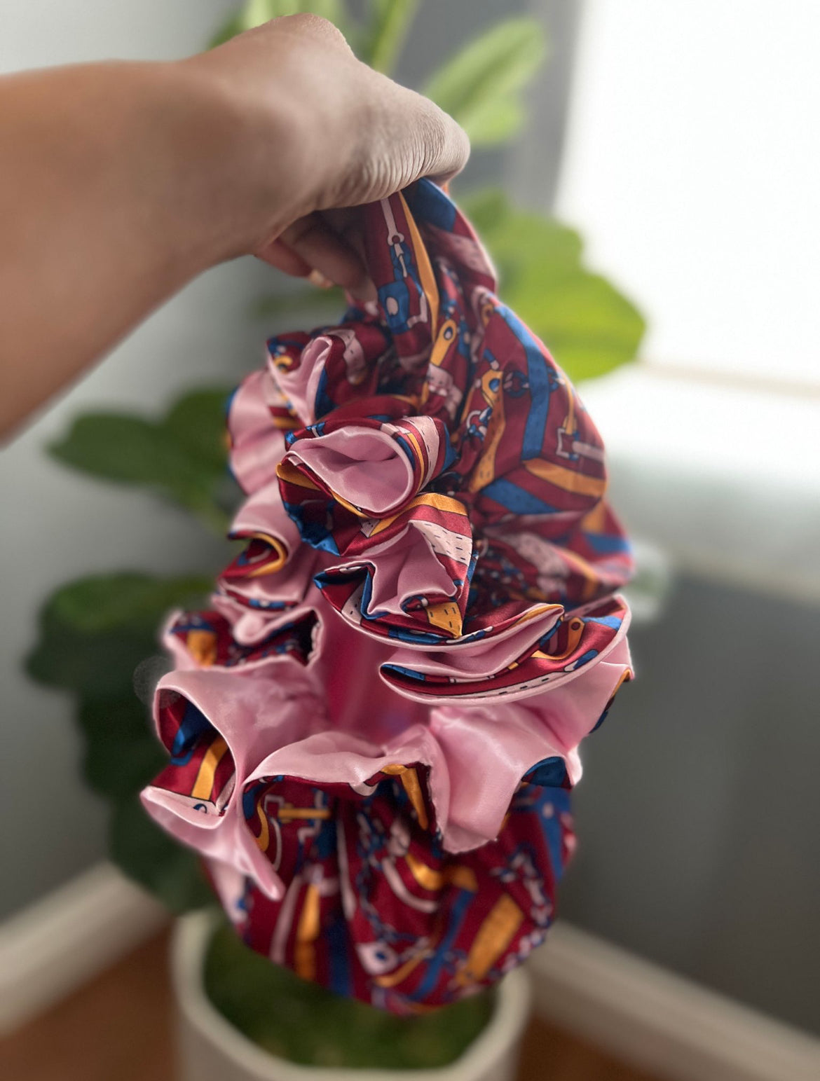 She Loves Pink All Satin Bonnet