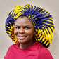Duma Mbili XL Silk Lined African Print Bonnet