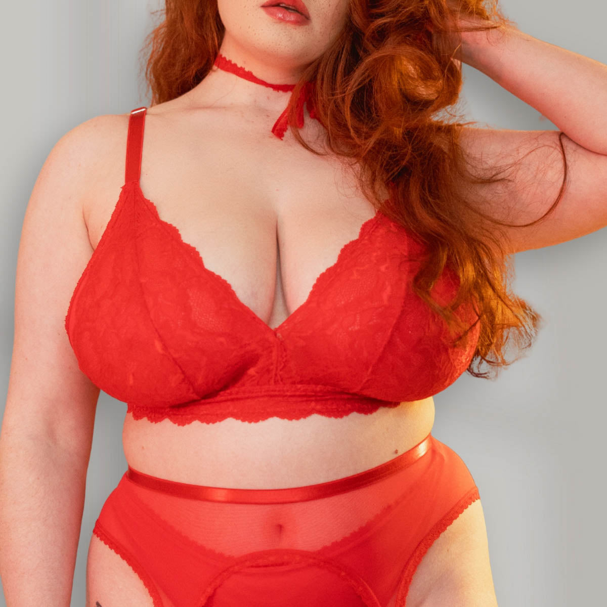 Rose Red Lacey Everyday Wireless Bra