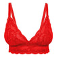 Rose Red Lacey Everyday Wireless Bra