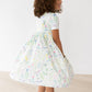 Spring Dandelion Floral S/S Pocket Twirl Dress