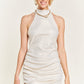 “Foggy Nights” Shirred Dress