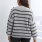 Striped Dropped Shoulder Sweater