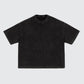 Heavyweight Waffle-Texture Washed Cropped Boxy T-Shirt (250GSM)
