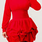 Merry Go Around Ruffle long sleeve dress