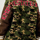 Camo Street Scholar Letterman Jacket