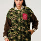 Camo Street Scholar Letterman Jacket