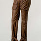 Athina PU Brown Cargo Pants