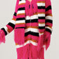 Winter Blush Fuzzy Striped Sweater