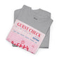 Pretty Curvy Girl Tee — Pink Guest Check Graphic Shirt