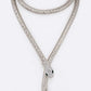Crystal Snake Coil Chain Necklace