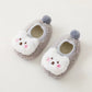 3D Cartoon Bear Patched Pattern Non-Slip Warm Shoes