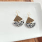 Ava Earrings - Black Dot