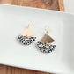 Ava Earrings - Black Dot