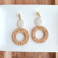 Lana Earrings - Dark Rattan