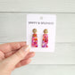 Mia Mini Earrings - Paradise Pink