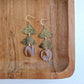 Anya Earrings - Mauve & Copper