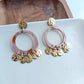 Francesca Earrings - Mauve & Copper