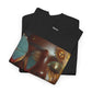 Butterfly Sunface T‑Shirt — Surreal Portrait Art Tee