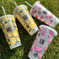 Lemon Summer Personalised Name Tumbler Venti Cold Cup 24oz - With Straw